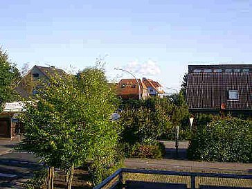 Ferienwohnung in Varel-Dangast - Blick vom Balkon in Richtung Jadebusen