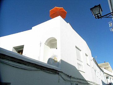 Ferienwohnung in Conil de la Frontera - Ein Blick hoch von der Calle Cadiz