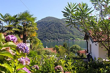 Ferienwohnung in Brusimpiano - Blick von der Terrasse
