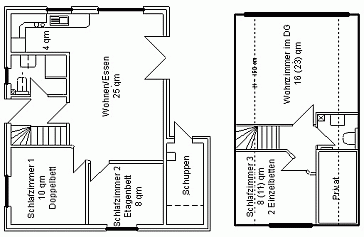 Ferienhaus Grundrissplan 2