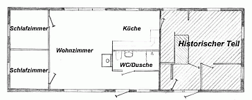 Ferienhaus Grundrissplan 1