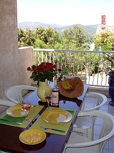 Ferienwohnung in Cogolin - Westterrasse