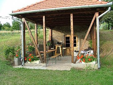 Ferienwohnung in Szólád - Weinkeller mit Grill und Essgelegenheit