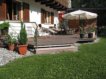 Ferienwohnung in St. Gallenkirch - Die Terrasse