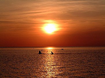 Ferienwohnung in Büsum - Sonnenuntergang in Büsum