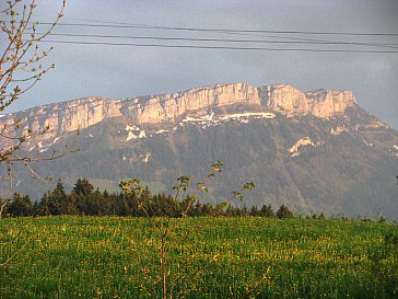 Ferienhaus in Appenzell - Abendstimmung Alpsigel vom Balkon