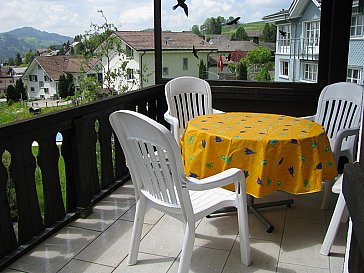 Ferienhaus in Appenzell - Balkon Süd