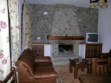 Ferienhaus in Conil de la Frontera - Wohnzimmer mit Kamin