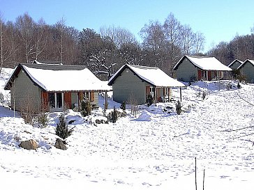 Ferienhaus in Champs sur Tarentaine Marchal - Chalets de l´Eau Verte im Winter