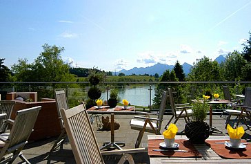 Ferienwohnung in Füssen - Terrasse mit traumhafter Seesicht