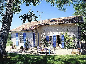 Ferienhaus in Lusignac - Landhaus Chez Jouan Terrasse