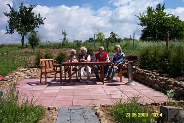 Ferienwohnung in Kelbra-Sittendorf - Die Terrasse bietet viel Platz