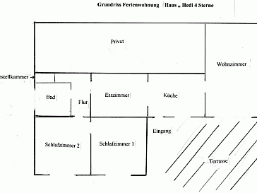 Ferienwohnung Grundrissplan 1