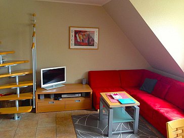 Ferienwohnung in Börgerende-Rethwisch - Wohnung II - Wohnbereich mit Sitzecke