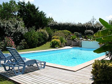 Ferienhaus in Hossegor - Terrasse und Pool