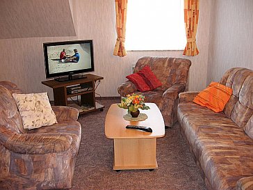 Ferienwohnung in Borgsum - Gemütliche Sitzecke im Wohnschlafraum
