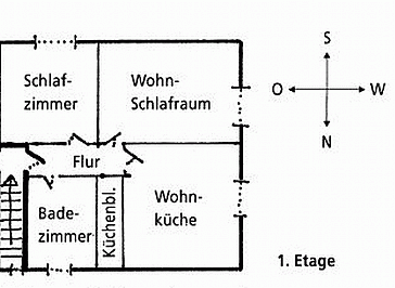 Ferienwohnung Grundrissplan 1