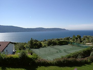 Ferienwohnung in Toscolano Maderno - Die Tennisplätze