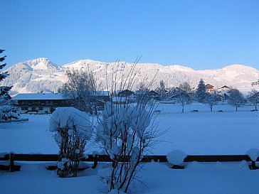 Ferienwohnung in Fischen im Allgäu - Balkonblick im Winter