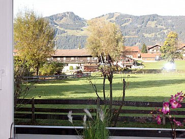 Ferienwohnung in Fischen im Allgäu - Ausblick vom Wohnraum