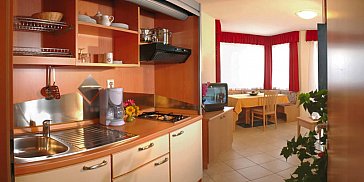 Ferienwohnung in Eppan - Küchenblockansicht Typ C1/C2/C3/D1