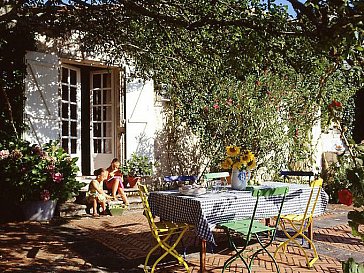 Ferienhaus in Lusignac - Terrasse