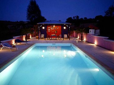 Ferienhaus in Lusignac - Pool mit Poolhaus und Sauna