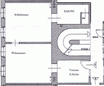 Ferienwohnung Grundrissplan 1