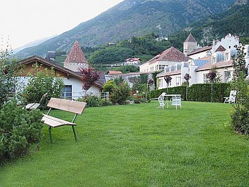 Ferienwohnung in Goldrain-Latsch - Geniessen Sie den schönen grossen Garten