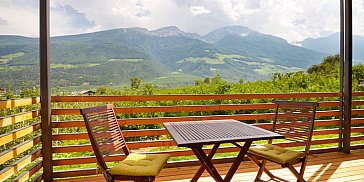 Ferienwohnung in Schlanders - Aussicht vom Balkon