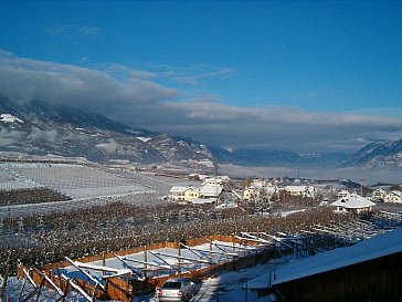 Ferienwohnung in Girlan - Ausblick auf die Bozner Talsohle