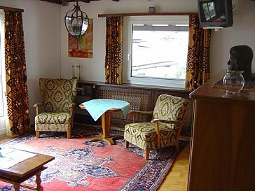 Ferienwohnung in Samedan - Wohnzimmer