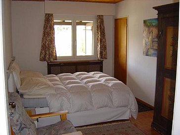 Ferienwohnung in Samedan - Schlafzimmer