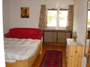 Ferienwohnung in Samedan - Schlafzimmer