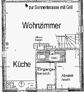 Ferienhaus Grundrissplan 1