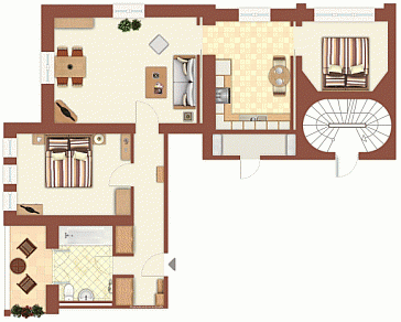 Ferienwohnung Grundrissplan 1