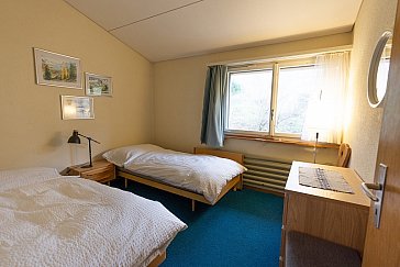 Ferienhaus in Fürstenaubruck - Schlafzimmer blau
