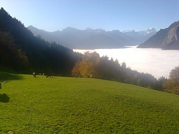 Ferienwohnung in Ennenda - Aussicht auf unsere Berge