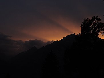 Ferienwohnung in Ennenda - Abendstimmung