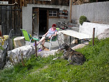 Ferienwohnung in Ennenda - Sitzplatz