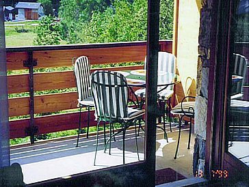 Ferienwohnung in Leukerbad - Balkon Südseite