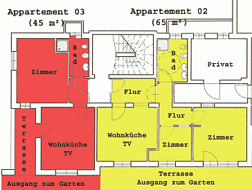 Ferienwohnung Grundrissplan 2