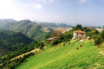 Ferienwohnung in Caprazzino-Sassocorvaro - Villa Ca Agostino, über Val di Loto