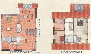 Ferienhaus Grundrissplan 1