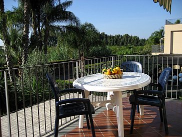 Ferienwohnung in Fiumefreddo di Sicilia - Balkon Meeresseite