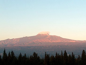 Ferienwohnung in Fiumefreddo di Sicilia - Aussicht auf Aetna