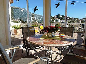 Ferienhaus in Calpe - Windgeschützter Bereich auf der oberen Terrasse