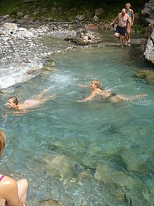 Ferienwohnung in Birnbaum - Die Gail - Erfrischendes Bad im kalten Bergbach