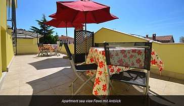 Ferienwohnung in Rovinj - Terrasse