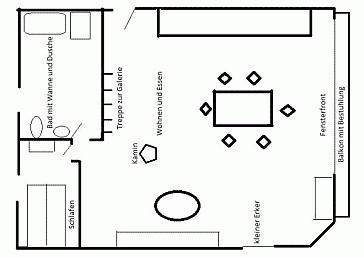 Ferienwohnung Grundrissplan 1